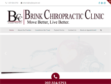 Tablet Screenshot of brinkchiropractic.com